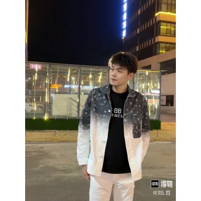 Рубашка Louis Vuitton Logo Dust Gradient "White" фото № 7