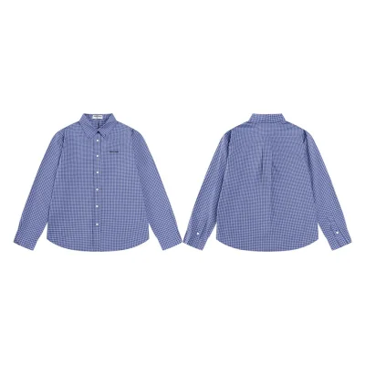 Рубашка Miu Miu Small Cell "Blue" фото № 4