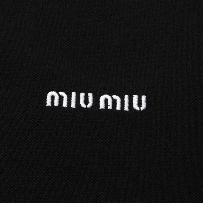 Рубашка Miu Miu Frontside Mini Logo Miu Miu "Black" фото № 6