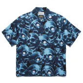 Рубашка Wacko Maria Skulls "Blue"