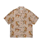 Рубашка Wacko Maria Aggressive Tiger "Brown"