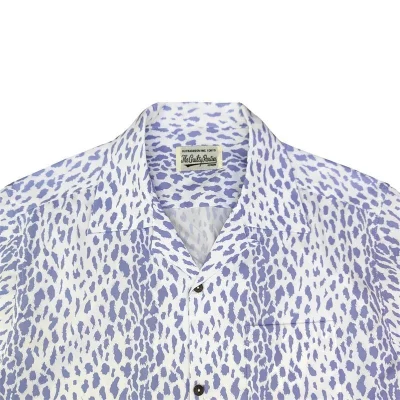 Рубашка Wacko Maria Leopard Print "Lilac/White" фото № 9 Рубашка Wacko Maria Leopard Print "Lilac/White" фото № 9