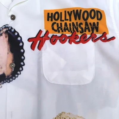 Рубашка Wacko Maria Hollywood Chainsaw "White" фото № 3 Рубашка Wacko Maria Hollywood Chainsaw "White" фото № 3