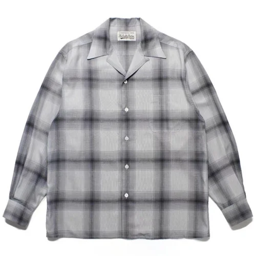 Рубашка Wacko Maria Checkered "Gray"