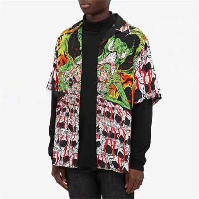 Рубашка Wacko Maria X Neckface Devil "Black" фото № 2