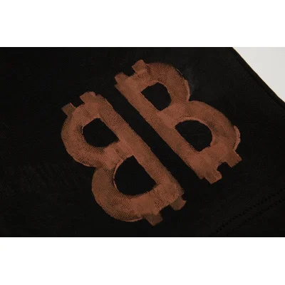 Шорты Balenciaga With Brown Logo "Black" фото № 7