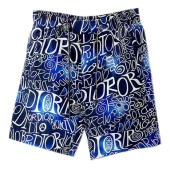 Шорты Christian Dior White And Black Logos Dior Print "Blue"
