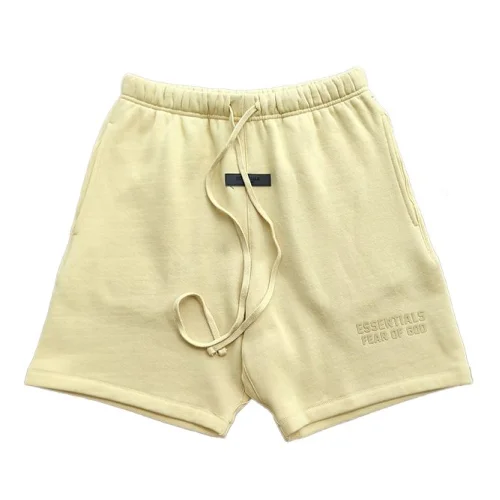 Шорты Fear Of God Sport Style Black Patch "Yellow"