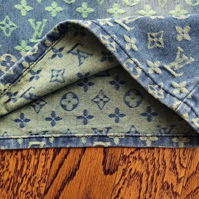 Шорты Louis Vuitton Denim Style "Blue/Green" фото № 4 Шорты Louis Vuitton Denim Style "Blue/Green" фото № 4