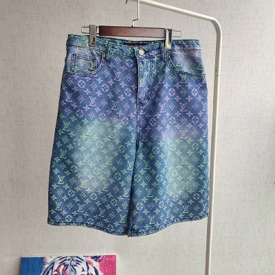 Шорты Louis Vuitton Denim Style "Blue/Green" фото № 5 Шорты Louis Vuitton Denim Style "Blue/Green" фото № 5