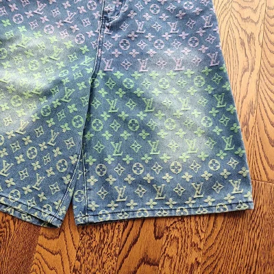 Шорты Louis Vuitton Denim Style "Blue/Green" фото № 6 Шорты Louis Vuitton Denim Style "Blue/Green" фото № 6