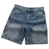 Шорты Louis Vuitton Denim Style With Logo "Blue"