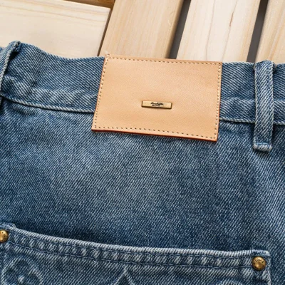 Шорты Louis Vuitton Denim Style With Logo "Blue" фото № 4