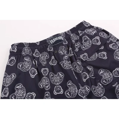 Шорты Palm Angels With Patterned Bear Print "Black/Violet" фото № 3