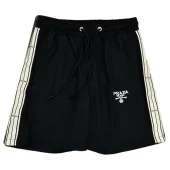 Шорты Prada White Stripes And White Logo "Black"