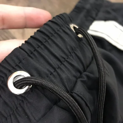 Шорты Prada White Stripes And White Logo "Black" фото № 9