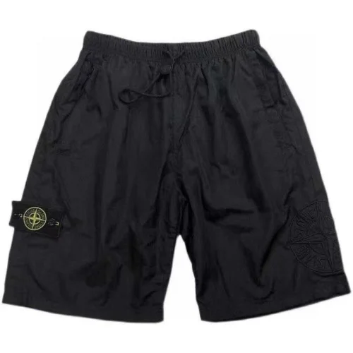 Шорты Stone Island With Pockets And Large Logo "Black"