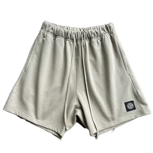 Шорты Stone Island Black Square Logo Sport "Gray"