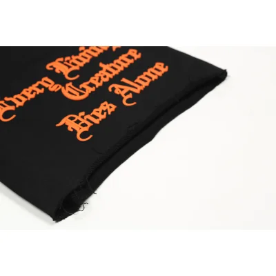 Шорты Vlone Every Living Creature Dies Alone "Orange" фото № 5