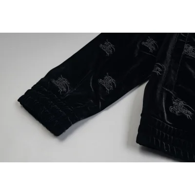 Олимпийка Burberry Many Prints White Warrior On The Horse "Black" фото № 5