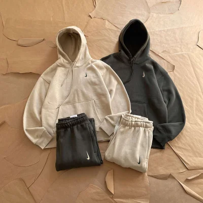 Спортивный костюм Nike Small Embroidered Logo "Beige" фото № 6