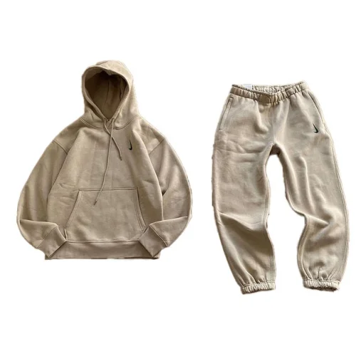 Спортивный костюм Nike Small Embroidered Logo "Beige"