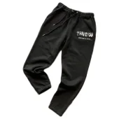 Штаны Trapstar Embroidered Front Logo On Multicolor Background With Small Mirror Inscription "Black"