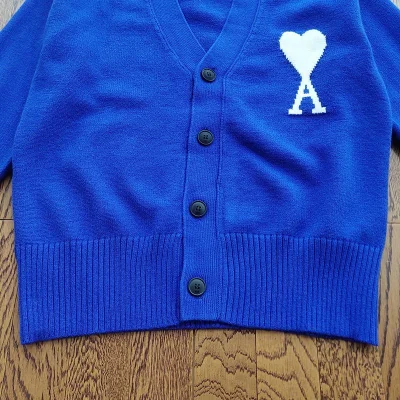 Кардиган Amiri V-Neck "Blue" фото № 8