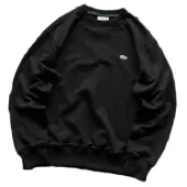 Свитшот Lacoste Plain And Small Logo Front "Black"