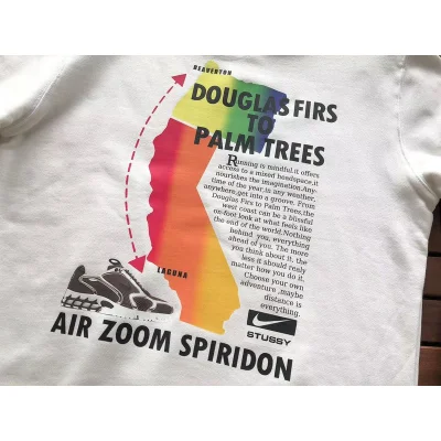 Свитшот Stussy Boot And Inscription Air Zoom Spiridon "White" фото № 3