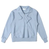 Свитшот Amiri With Collar And Logo ZIP "Blue/White"