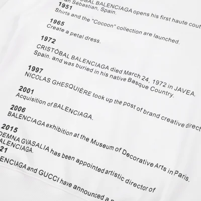 Свитшот Balenciaga X Gucci Events Of The Years "White" фото № 7