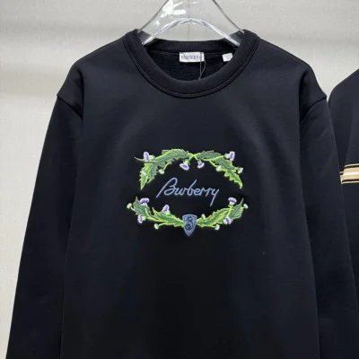 Свитшот Burberry Frontside Green Laurel White Logo Burberry "Black" фото № 2