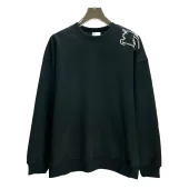 Свитшот Burberry Frontside Print On The Shoulder Warrior And Horse "Black"