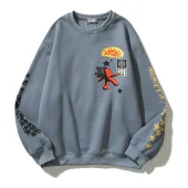 Свитшот Cactus Jack Merch Utopia "Blue/Gray"