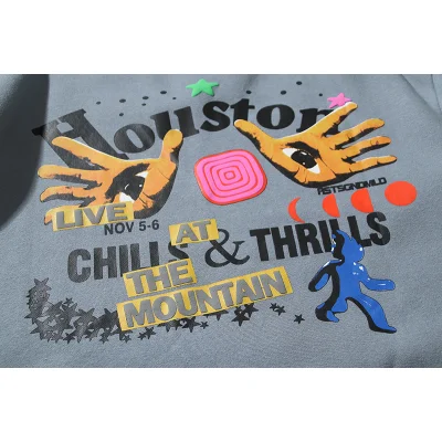 Свитшот Cactus Jack Merch Utopia "Blue/Gray" фото № 8