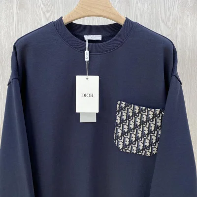 Свитшот Christian Dior Pocket "Navy Blue" фото № 3