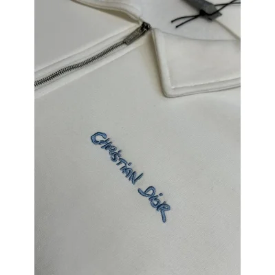 Свитшот Christian Dior Mini Frontside Blue Logotype "White" фото № 4