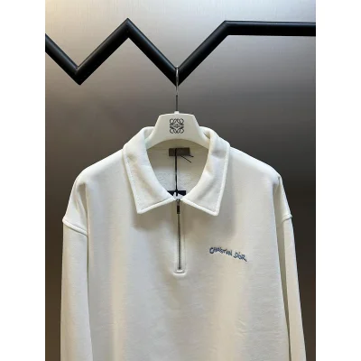 Свитшот Christian Dior Mini Frontside Blue Logotype "White" фото № 2