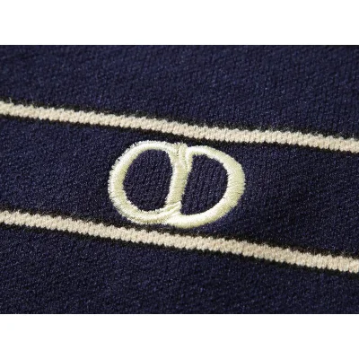 Свитшот Christian Dior White Lines Print CD "Blue" фото № 3