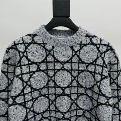 Свитшот Christian Dior Black Print Circles In Rombes "Gray" фото № 2