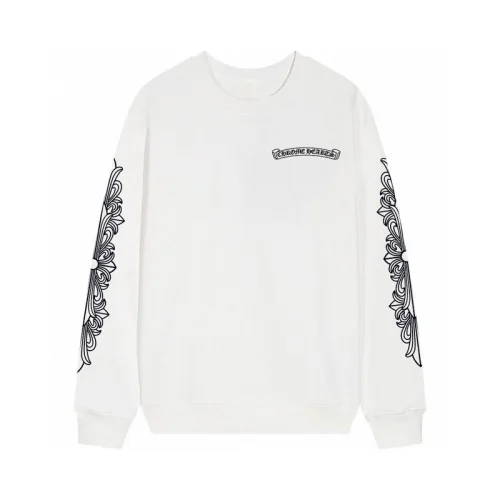 Свитшот Chrome Hearts With Patterns And Pink Print "White"