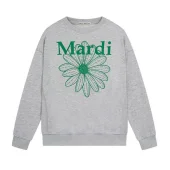 Свитшот Mardi Mercredi Chamomile Flower "Dark-Gray, Green"