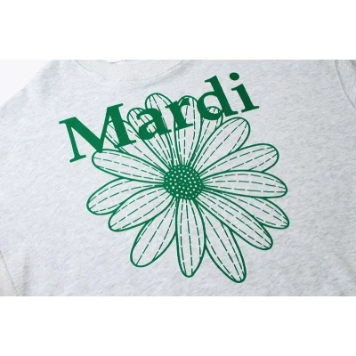 Свитшот Mardi Mercredi Chamomile Flower "Dark-Gray, Green" фото № 2