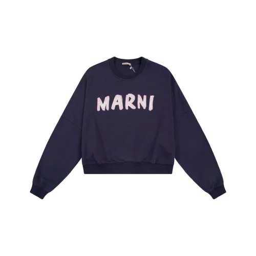 Свитшот Marni With Text Logo "Blue"