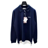 Свитшот Miu Miu White Frontside Logo On The Dark Fabric "Blue"