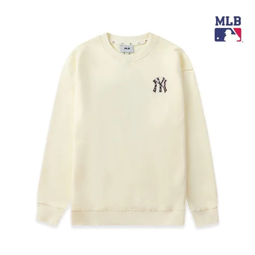 Свитшот MLB NY Logo Back Printed "Cream"