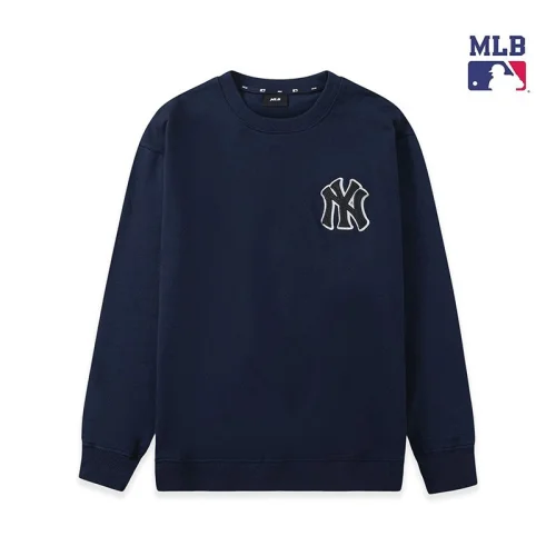 Свитшот MLB Big Crooked Logo Behind "Blue"