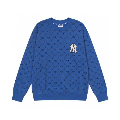Свитшот MLB Repeating Letters Chained By Dots Print "Blue"