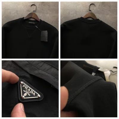 Свитшот Prada With Pocket And Logo "Black" фото № 2